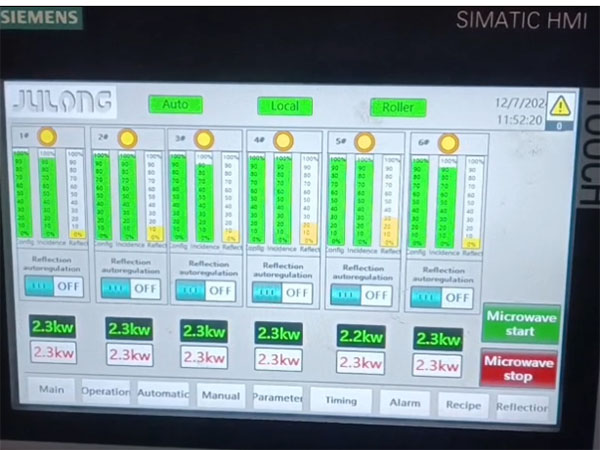 Microwave Incidence and Reflection Control System (Optional)
